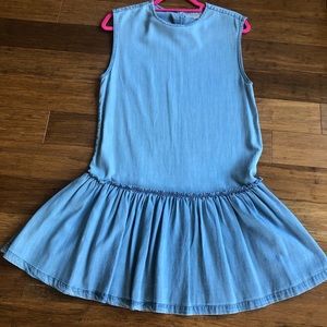 All Saints Polly Chambray Ruffle Dress